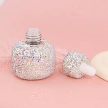1PC, Luxury Sequin Glass Mini Dropper Bottle, Essential Oil Vials, Travel Refillable, Cosmetic Sample Containers, Liquid Perfume Bottles, Dispenser Sample Containers Home Organiser, Travel Accessories, Holiday Special Gifts