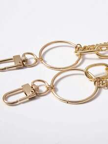 1-Piece Women's Hip-Hop Multi-Layer Metal Pants Chain Punk Style Fashionable Versatile Accessory Paired With Jeans Chain - Silver - View 3