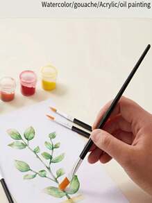 10pcs Fine Detail Painting Brush Art Craft Brush Set-Gifts For The Start Of School Season,Back To School,School Supplies
