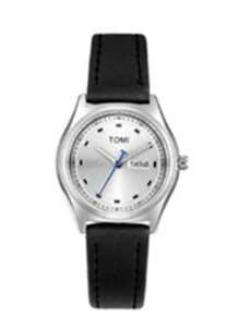 TOMI TOMI 1pc Universal Quartz Leather Watch With Dual Calendar, Elegant & Compact Design, Suitable For Daily Wear & Gift