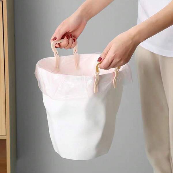 Plastic Garbage Bin Clip Trash Can Waste Basket Garbage Bin Clamp For Kitchen Bedroom Bathroom