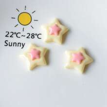 10pcs Cute Double-Layer Star & Heart Shaped Refrigerator Magnets, Creative Birthday Party Wedding Decor Fridge Stickers, Assorted Colors For Office, Whiteboard, Home, Kitchen Decoration