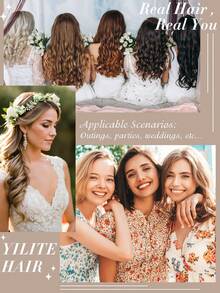 Yilite 18" 50g 20pcs Ombre R#22/613 Blonde Seamless PU Skin Weft Human Hair Extensions - S22/613 - View 9