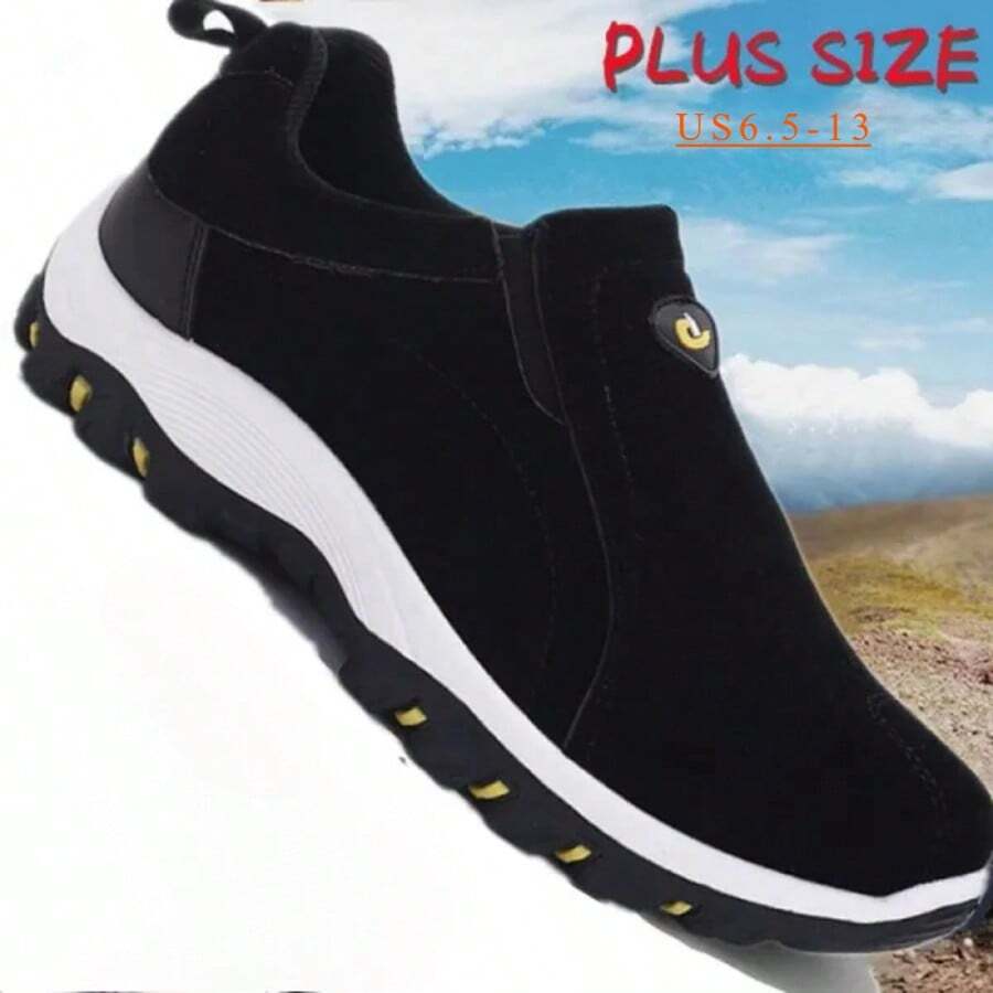 NEW Trending Hiking Boots For Men Climbing Shoes Non Slip Hiking Shoes For Men Waterproof Trekking Sneakers Man Fishing Camping Shoes Hunting Boots Plus Size - Black - View 1