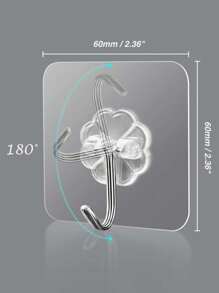 30 Stück wasserfeste Haken mit starkem Klebstoff, ohne Bohren einfach zu installieren, rutschfestes und nahtloses Design, geeignet für Dusche, Außenbereich, Küche, Türen, Heimdekoration, Badaccessoires, Kleiderständer, Bekleidungshalter, Haken, Wandhaken, Aufhänger, Bilderrahmen