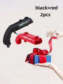 Abridor de botellas con forma de pistola divertida, lanzador, disparador, pistola de juego, abridor de botellas de cerveza creativo para juegos de bebida, familia, fiestas, bares, exteriores, barbacoas. Herramientas divertidas de uso doméstico