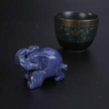 Lucky Elephant Jade Stone Fortune Feng Shui Statue Figurine Office Ornament Chakra Healing Stones Statue Decor Best Gifts Birthday