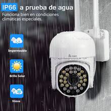 2NLF® -Cámara de monitoreo WIFI 1080P, cámara de segurida d intercomunicadora de 355 grados para el hogar, cámara de visión nocturna remota, adecuada para uso interior y exterior) Cámara inteligente de segurida d para el hogar con operación APP, aplicación remota móvil, visualización en cualquier momento y lugar, Asistente de limpieza doméstica, almacenamiento en tarjeta TF/nube - Blanco - Ver 2