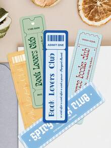 30pcs/Set Funny Book Lover Club Paper Bookmarks, DIY Cartoon Page Marking For Students Readers Library Office Journal Page Markers,School Supplies,Back To School - Multicolor - View 8