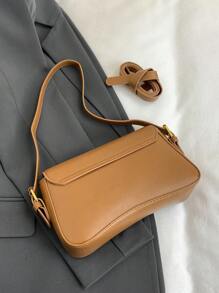 Simple & Fashionable Casual Solid Color Shoulder Bag