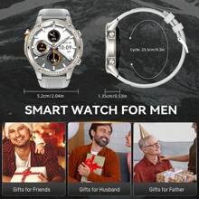 Military Rugged GPS Smartwatch For Men‌, 1.43" AMOLED Display‌, 50M Waterproof‌, 500mAh Battery, BT5.3 Calls, Altitude, Atmospheric Pressure, Compass‌, 170+Sports Tracking, Fitness Tracker For Outdoor, Climbing, Camping, Running, Gym, Compatible With Android & IOS