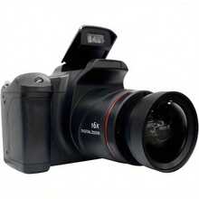 Digital Camera Photography, 2.4-Inch LCD Screen, 16x Digital Zoom 1080p Mini Camera Vlog Camera, Wide Angle Lens 4 AA Batteries Required (Not Included) - Black - View 4