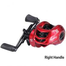 SOUGAYILANG 1Pc Baitcasting Fishing Reel,3 Styles Of Bait Casting Reels,Left & Right Hand Option,With Ultra-Powerful Magnetic Brake System,For Freshwater And Saltwater Fishing Tackle - Red - View 14