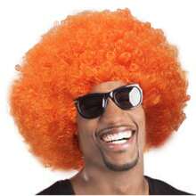 Peluca afro esponjosa y vibrante - Peluca de disfraz de payaso colorido para fiestas, fans y eventos temáticos, gorra de malla elástica, fibra de baja temperatura, adecuada para Halloween, cosplay y reuniones festivas, estilo de cabello rizado, accesorios de peluca cómodos