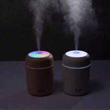 RAF Humidifier, USB Plug-In Mini Humidifier, 7-Color Light Source Humidifier, Can Be Added With Aromatherapy To Make An Aromatherapy Machine. Powered By USB, Dual Spray For Car And Home Use, Capacity 10.57oz/300ml (Without Essential Oil),Umidificador De Ar