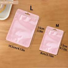 50 piezas Bolsas autosellables de colores, reutilizables, para empaquetar y almacenar collares, pulseras y joyas, bolsas organizadoras recerrabas