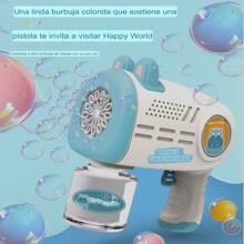 Máquina de burbujas de celebridades de Internet, totalmente automática, soplador de burbujas, juguete para niños, pistola de burbujas eléctrica de mano, regalo para niño y niña