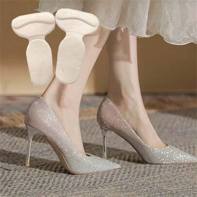 Heel Grips For Women Shoes Silicone Heel Pads For Big  Loose Shoes Anti-Slip Heel Grips Liner Cushions Inserts