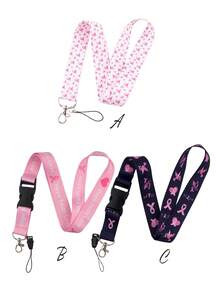 Dây đeo chìa khóa dễ thương thẩm mỹ cho phụ nữ cô gái giáo viên cho thẻ ID dây đeo chìa khóa cho học sinh thẻ ID móc khóa trái tim dây đeo thẻ ID - Nhiều màu - Xem 10