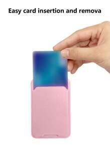Soporte adhesivo universal para teléfono móvil que se ajusta a varios modelos de teléfonos, adecuado para guardar tarjetas de tránsito, tarjetas de acceso, tarjetas de identificación, tarjetas de crédito y evitar la pérdida de tarjetas, para mujeres y hombres, cartera Magsafe, cartera para tarjetas