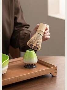 Matcha Five-Piece Set, Ceramic Matcha Bowl, Natural Bamboo Tea Whisk, Beginners, Refreshment Tools, Matcha Making Tools, Gift Box Back To School