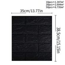 1/10/20/40/50PCS 3D Wall Sticker Wallpaper, Self-Adhesive Wall Brick Sticker Self-Adhesive Wallpaper, Easy To Stick, Easy To Peel, Easy To Clean, Easy To Cut, Suitable For Kitchen, Living Room, Bathroom, Corridor, Bedroom, Renovation Stickers Peel Wall Panels, Wall Paper, Wallpapers, Spring Decoration Items Refresh Your Home, Festival Decoration Stickers Gifts Birthday Graduation