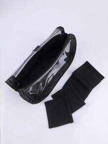 1pc Large Capacity Vertical Handheld Foldable Portable Travel Makeup Organizer Bag, Professional Makeup Artist Cosmetic Brush Case - Multicolor - View 6