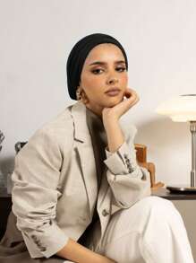 1 قطعة حجاب كلاسيكي أساسي أحادي اللون للنساء، 3 طرق مختلفة للارتداء متعدد الاستخدامات وعملي بنسيج مرن، قماش ناعم من المودال مريح وصحي للبشرة، مناسب للارتداء اليومي والرياضة وممارسة اليوغا