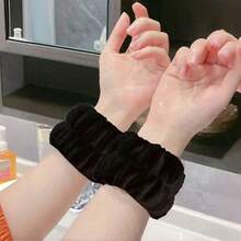 2pcs Facial Wrist Strap Towel, Absorbent Strap Wrist, Washband Face Wash Straps, Reusable Spa Headband Wrist, Microfiber Headband, Wristbands For Women, Facial Make-Up Hairbands Adjustable Elastic, For Yoga Sports Sweat Absorber Strap - Multicolor - View 11