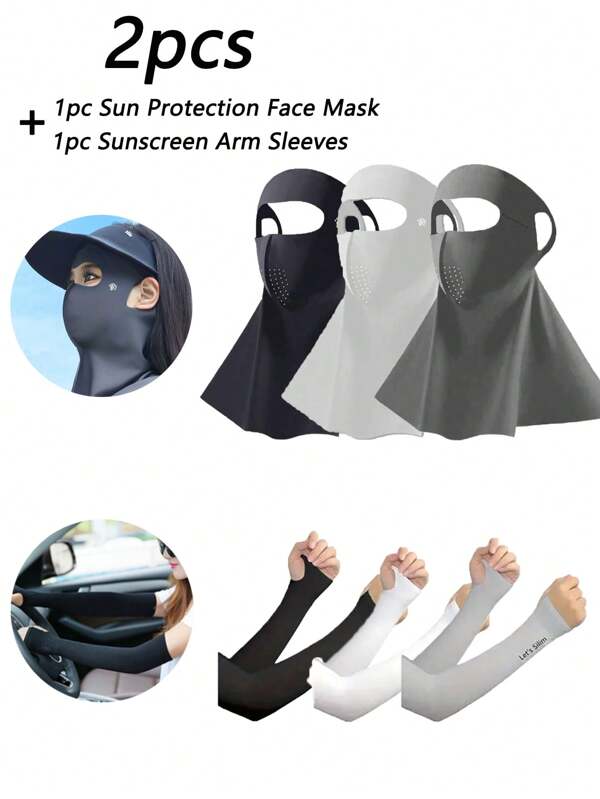 1pc Sun Protection Face Mask,Anti UV Sweat-Absorbent&Breathable Sand-Proof,Dust-Proof,Sun-Proof Sport Seamless Headband For Men And Women,Suitable For Outdoor Activities:Riding,Hiking,Mountaineering,Fishing Etc.Suitable For Cycling,Riding Motorcycle