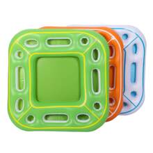 1 pezzo Tavolino galleggiante gonfiabile per bevande/cibo, disponibile in bianco, verde, arancione, adatto per feste in spiaggia, piscine, picnic all'aperto e altre attività ricreative