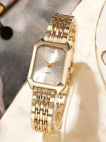 Relojes de cuarzo para mujer, de diseño cuadrado, de moda y sencillos