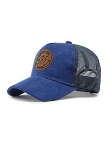 1 pieza Gorra de béisbol tipo snapback de estilo fashionable unisex con protección solar ajustable para uso al aire libre, fiesta en la playa, casual, mezcla de poliéster, color degradado, primavera, verano, otoño