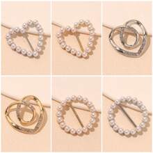 1pc Elegant Coat & Sweater Pins, Slim Waist Shaping Valentine's Day Valentines Scarf Ring Clip Shirt Clip T-Shirt Ties Clips Clothes Corner Knotted Button For Women Travel Essentials Cruise Essentials Elegance Shirt Tightener