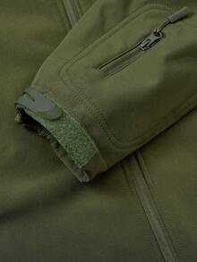 Men's Hooded Outdoor Casual Tactical Jacket, Warm - Army Green - View 4