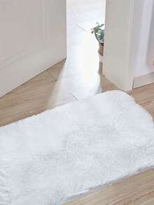1 件，柔软的卧室地毯，蓬松，防滑毛绒毛绒柔软毛绒床边地毯，扎染客厅地毯，适合女孩儿童婴儿青少年宿舍家居装饰，卧室客厅育儿室地毯房间装饰 - 白色 - 查看 19