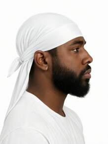 Menl Durag Solid Color Elastic SilkPirate Hat.Fashionable And Comfortable For Casual Sports Outdoor Activities, Breathable And Soft,Unisex Headscarf Pirate Hat Pirate Costume