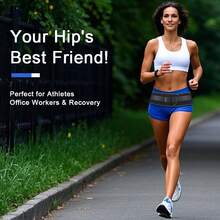 男女可调节骶髂髋带 - 下背部和臀部支撑支架，适合运动和日常使用，符合人体工程学的支撑带