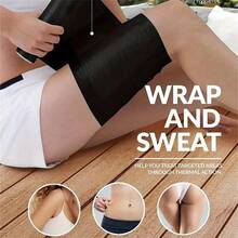 1 Roll 60m Black Sweat Wrap, Perspiration Enhancing Body Wrap Film, Multi-Purpose Wrap Gym Accessories - Multicolor - View 5
