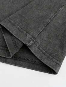 A High-Quality Washed Cotton Dress, Pure Color, Simple And Versatile, Can Be Worn By Both Men And Women. It Is 100% Cotton And Can Be Used As A Gift For Friends, Family And Relatives. - 黑色 - 查看 3