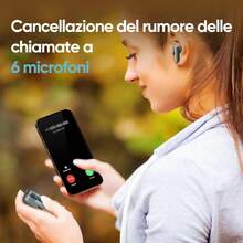 Realme Buds Air 7 真无线耳机，12.4 毫米超大钛金属低音单元，52dB 智能主动降噪，Hi-Res 和 LHDC 5.0 音频，续航时间长达 52 小时，360° 空间音效 - 綠色 - 查看 6