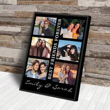 1Pc Personalized Photos To Canvas Print - Canvas Prints With Your Photos On Custom Wall Art For Bedroom, Living Room, Wedding, Baby, Pet, Family, Love, Couple, Friend, Picture, Photo, Framed Wall Art, Christmas Gift, Optional Frame
