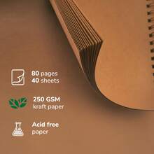 1 PC Photo Album 7x7 Inch/8x8 Inch/10x10 Inch DIY Scrapbook Album 40/80 Pages Thick Kraft Paper Memory Book For Wedding And Anniversary Family Couple - Multicolor - View 7