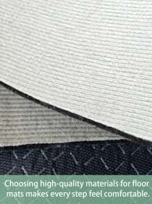 1pc Raw Linen Textured Visual Effect, Lightweight Anti-Slip Doormat, Bathroom Mat, Indoor Entryway Rug, Bathroom Bedroom Mat, Outdoor Carpet, Dirt-Resistant Easy Care, Machine Washable & Ironing, Home Decor Gift