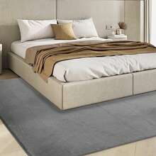 Sour Lemon 1pc Thick Soft Rugs Living Room, Faux Rabbit Fur Rug Area Rugs For Bedroom Rug, Anti Slip Rug Large Smooth Luxury Floor Carpet Short Pile Area Rug For Living Room, Bedroom, Perfect Gift For Mothers' Day - Dark Grey - View 12