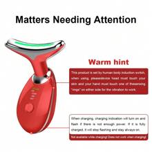 LED Micro-Current Massager Handset Firming Wrinkle Removal Device For Neck Face Skin Care Tightens And Lifts