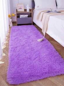 1 pièce, Tapis de zone doux pour chambre à coucher moelleux, tapis moelleux antidérapant à poils longs et doux pour le chevet, tapis de salon tie-dye pour filles enfants bébé adolescent dortoir décoration maison, tapis de chambre à coucher salon nurserie décoration de pièce