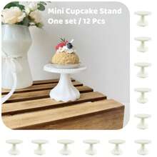 1Pc Mini Cupcake Stand Plastic Cupcake Holder Serving Plate For Wedding Birthday Party Decorations Fiesta Decor Pink Party Decoration Cake Stand Set For Christmas Baby Shower Decorations