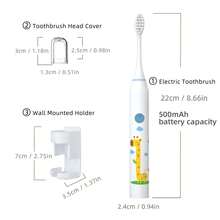 1PC Power Electric Toothbrush With 4 Replaceable Toothbrush Heads, A Wall-Mounted Bracket And A Dust Cover, USB Charging, 5-Gear Switching Mode. Personal Care Appliances For Men And Women Oral Hygiene, Brightening Teeth, Soft Wool For Sensitive Teeth Oral Care Appliances - 白色 - 查看 5