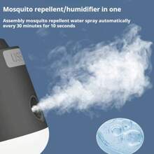 RAF Mosquito Repellent,4 In 1 Multi-Functional Camping Mosquito Repellent Light, Camping Light With Fan/Lighting/Air Humidification/Mosquito Repellent Spray Function, Waterproof Rechargeable LED Camping Light, Suitable For Outdoor Camping, Student Dormitory Use Of Multi-Functional Lighting, Mosquito Repellent Light